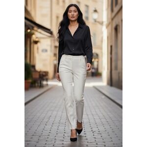 Alice + Olivia Size 4 Stacey Slim Trouser Career Capsule Minimalist NWOT